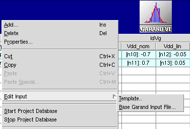 Accessing Garand input files from Edit Input command
