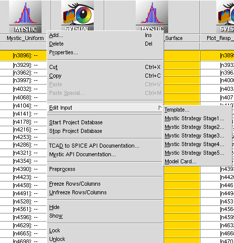 Selecting input files from Edit Input command